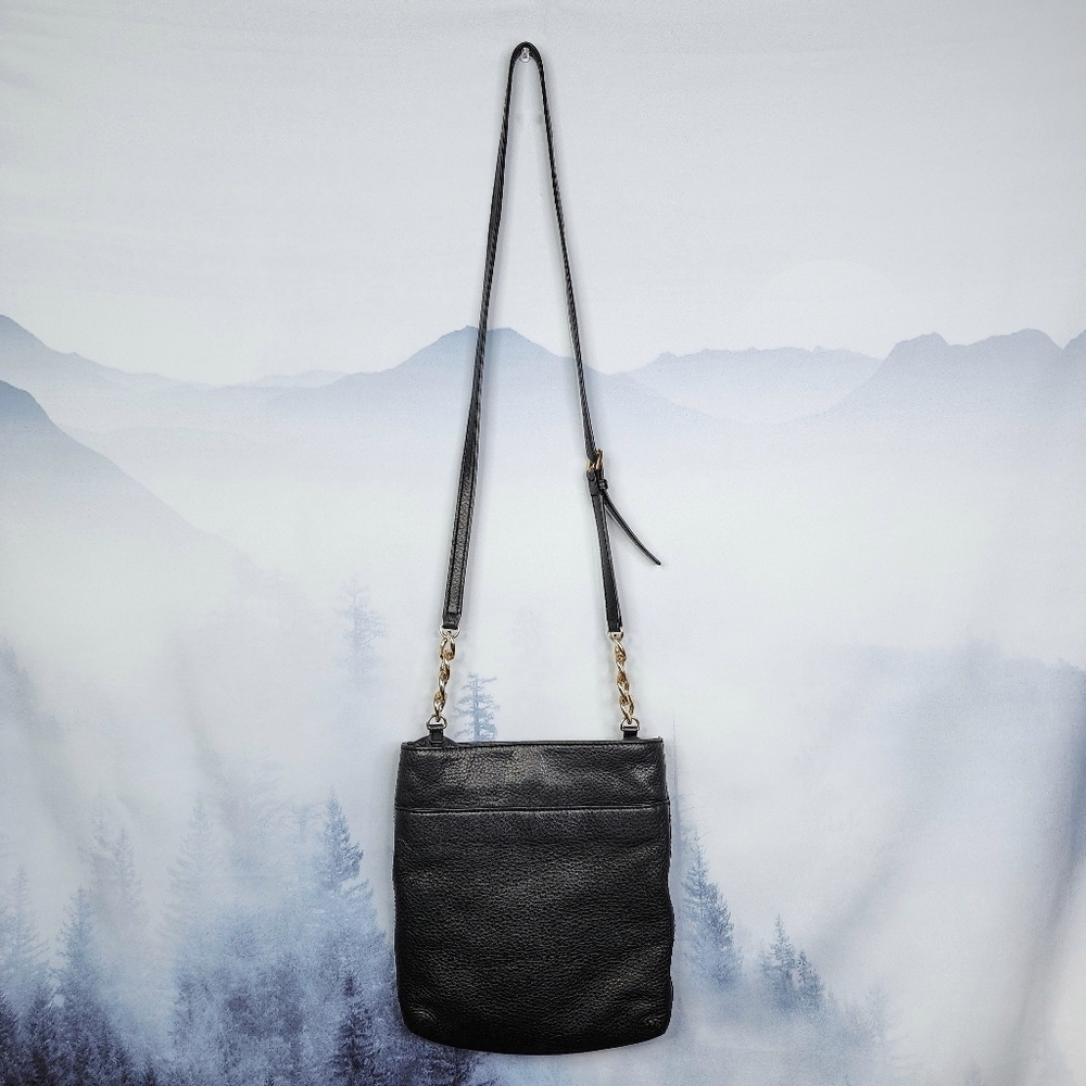 MICHAEL Michael Kors Black Pebbled  Leather Bag - Picture 2 of 15